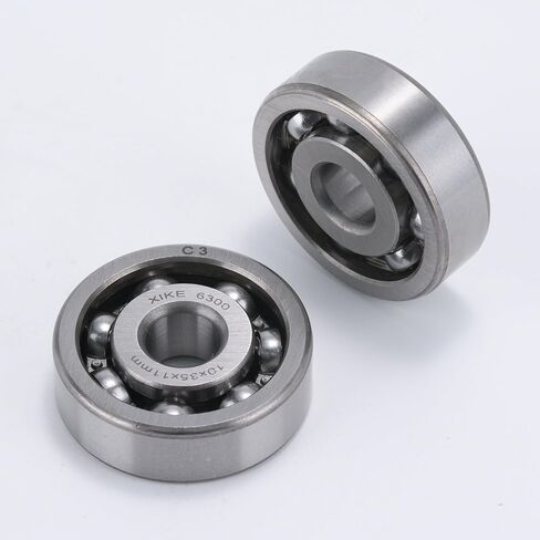 XiKe 2pcs 6306-C3 Deep Groove Ball Bearing ID 30 x OD 72 x Width 19mm,Open Style Seal with Clearance C3,Used for Low-power Electric Motors,Automobile and Tractor Gearboxes,General Machines, Tools, Etc in Kuwait