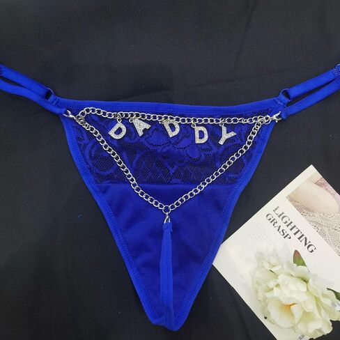 Thongs المخصصة مع نص Rhinestone اسم للنساء ، رسائل شخصية DIY Sexy G-Strings سراويل داخلية ، هدايا عيد الحب للزوجة ، صديقة ، لها ، مقاس واحد يناسب الجميع in Saudi Arabia