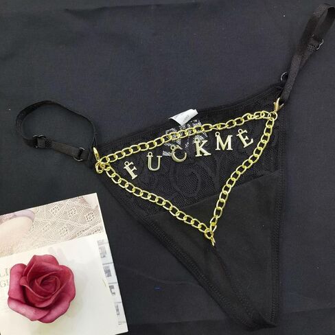 Thongs المخصصة مع نص Rhinestone اسم للنساء ، رسائل شخصية DIY Sexy G-Strings سراويل داخلية ، هدايا عيد الحب للزوجة ، صديقة ، لها ، مقاس واحد يناسب الجميع in Saudi Arabia
