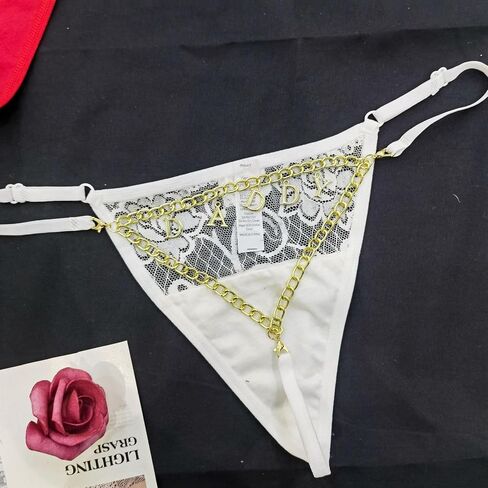 Thongs المخصصة مع نص Rhinestone اسم للنساء ، رسائل شخصية DIY Sexy G-Strings سراويل داخلية ، هدايا عيد الحب للزوجة ، صديقة ، لها ، مقاس واحد يناسب الجميع in Saudi Arabia