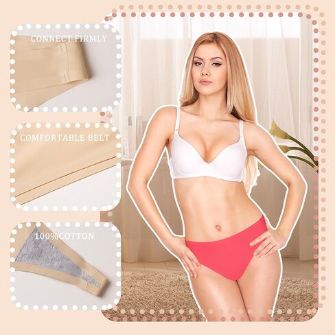 سلس ثونغ للسيدات v-waist لا عرض ثونغ ملابس داخلية مثيرة ملابس داخلية مريحة 6 قطع in Saudi Arabia