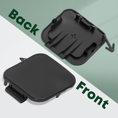 YHTAUTO Tow Hook Cover Compatible with Nissan Kicks 2017 2018 2019 2020 2021 Sport Utility, Front Side Bumper Towing Bracket Hole Cover, Black Tow Eye Cap in Saudi Arabia