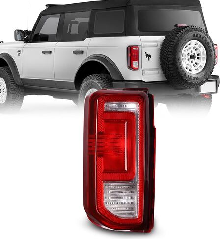 ضوء الذيل متوافق مع Ford Bronco 2021 2022 2023 OE Factory Style الهالوجين استبدال المصباح الخلفي الجانبي (بدون لمبة) in Kuwait