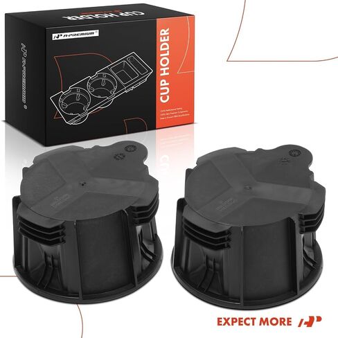 A-Premium 2Pcs Cup Holder Compatible With Land Rover Range Rover 2007-2021, Discovery 2017-2021, Sport 2015-2021, LR2, LR3, LR4, Defender 90 110, Front, in Center Console in Saudi Arabia