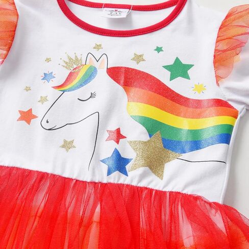 DXTON Toddler Girls Tutu Dress Winter Long Sleeve Tulle Birthday Party Dresses 3-8 Years in Saudi Arabia