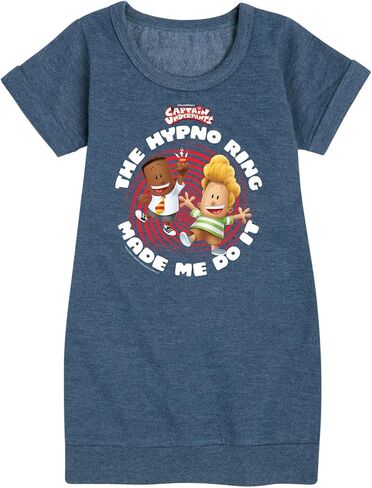 Captain Underpants - The Hypno Ring - Toddler & Youth Girls Fleece Dress in Saudi Arabia