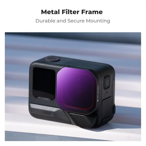 K&F Concept PL ND Filter Kit Compatible with Insta360 Ace Pro 2, 4 Pack PL ND8 ND16 ND32 Light Reduction Polarizing Filters, Top HD Optical Glass Multi-Coated in Saudi Arabia