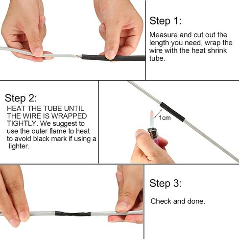 uxcell Heat Shrink Tubing, 1/2"(12mm) Dia 20mm Flat Width 2:1 Rate Shrinkable Tube Cable Sleeve 10ft - Blue in Kuwait