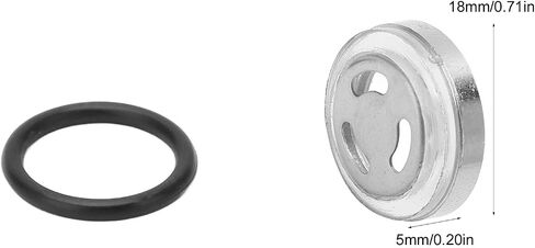 Brake Sight Glass, 4pcs 18mm Master Cylinder Sight Glass Lens, Master Cylinder Reservoir Sight Glass Gasket Kit for Scooter ATV Dirt Bike Motorcycle Scooter in Saudi Arabia