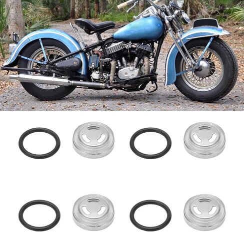 Brake Sight Glass, 4pcs 18mm Master Cylinder Sight Glass Lens, Master Cylinder Reservoir Sight Glass Gasket Kit for Scooter ATV Dirt Bike Motorcycle Scooter in Saudi Arabia