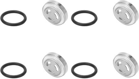 Brake Sight Glass, 4pcs 18mm Master Cylinder Sight Glass Lens, Master Cylinder Reservoir Sight Glass Gasket Kit for Scooter ATV Dirt Bike Motorcycle Scooter in Saudi Arabia
