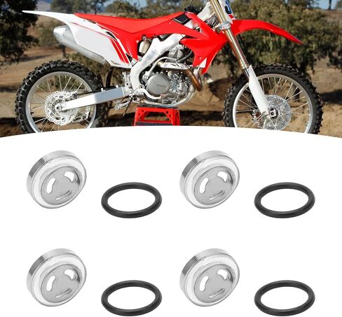 Brake Sight Glass, 4pcs 18mm Master Cylinder Sight Glass Lens, Master Cylinder Reservoir Sight Glass Gasket Kit for Scooter ATV Dirt Bike Motorcycle Scooter in Saudi Arabia
