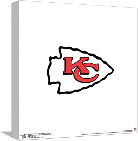 Trends International Gallery Pops NFL Kansas City Chiefs - Mark Mark Canvas Wall Art ، إصدار غير مؤلف ، 12 "× 12" معرض Pops Canvas Wall Art in Kuwait