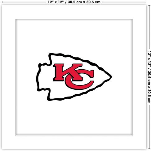 Trends International Gallery Pops NFL Kansas City Chiefs - Mark Mark Canvas Wall Art ، إصدار غير مؤلف ، 12 "× 12" معرض Pops Canvas Wall Art in Kuwait