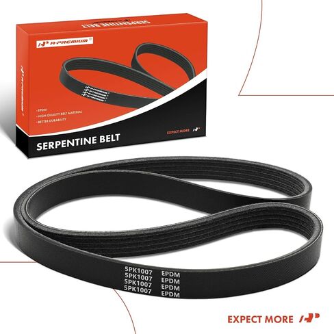 A-Premium Engine Serpentine Drive Belt Compatible with Land Rover, BMW, Daewoo, Mazda & Porsche Cars - Range Rover 2003-2004, X5, 540i, 740i, 740iL, 840Ci, Millenia, 944, Lanos - 1.6L 2.5L 4.4L in Saudi Arabia
