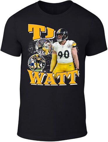 تي شيرت أسود TJ Watt Bootleg Style in Kuwait