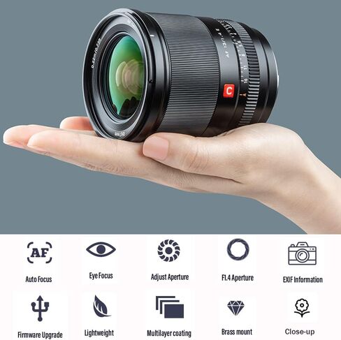 Viltrox 35mm f/1.7 F1.7 APS-C Auto Focus Lens للكاميرات الإلكترونية ، عدسة كاميرا كبيرة الفتحة لـ Sony A6600 A6700 ZV-E10 FX30 FX3 A7RI A7RV A7SII A7II in Kuwait
