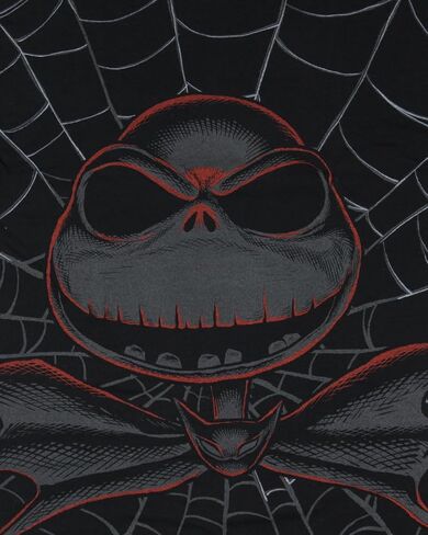 The Nightmare Before Christmas Men's Jack Front and Back Web Print Short Sleeve T-Shirt in Saudi Arabia