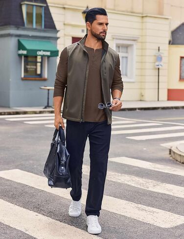 COOFANDY Mens Henley Shirts Long Sleeve Casual Pullover Shirt Fashion Button T-Shirt in Saudi Arabia