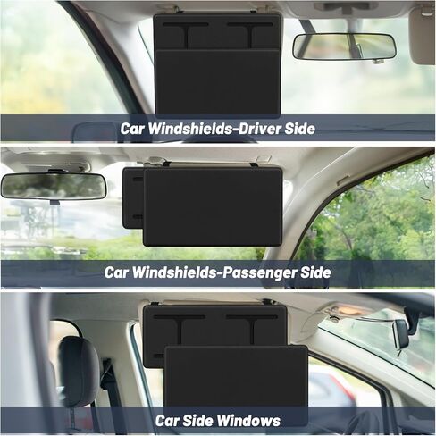 Car Sun Visor Extender, Adjustable Sun Visor Protects from Anti-Glare, UV Rays Blocker Window Windshield Sunshade Extender for Car SUV Black in Saudi Arabia