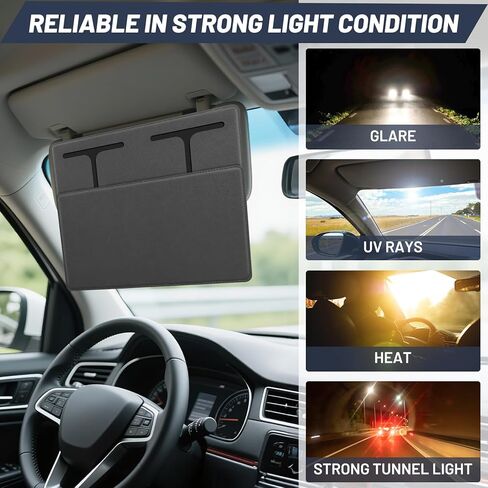 Car Sun Visor Extender ، Sun Sun Compore يحمي من مضادات الأسلحة ، الأشعة فوق البنفسجية أحواض النار على الزجاج الأمامي Sunshad in Kuwait