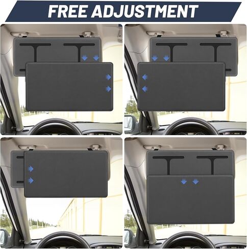 Car Sun Visor Extender ، Sun Sun Compore يحمي من مضادات الأسلحة ، الأشعة فوق البنفسجية أحواض النار على الزجاج الأمامي Sunshad in Kuwait