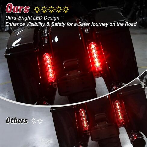 TCMT Saddlebag LED تدعم إدراج الإضافات الإضافية FIT لـ Harley Road Glide FLTR 2014-2023 Electra Glide Ultra Classic 2014-2019 Ultra Limited 2014-2024 in Saudi Arabia