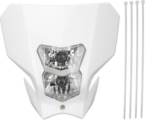 DC12V Motorcycle Headlight with High Brightness, Multifunctional Adjustment, for CRF450L CRF450XR 2019-2020 (White) in Saudi Arabia