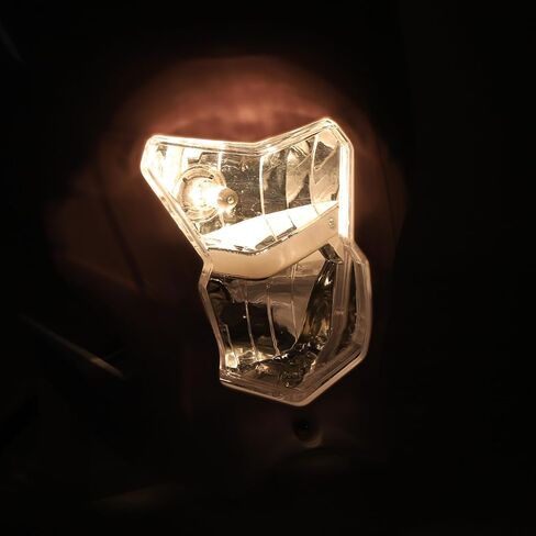 DC12V Motorcycle Headlight with High Brightness, Multifunctional Adjustment, for CRF450L CRF450XR 2019-2020 (White) in Saudi Arabia