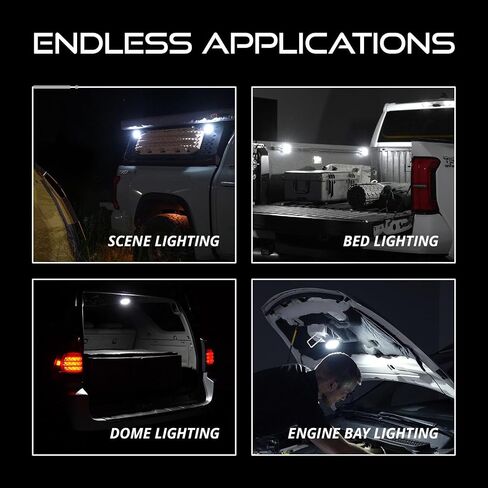 Diode Dynamics Stage Series Single Color LED Rock Light Kit (4-Pack), with Magnet Mounts in Saudi Arabia