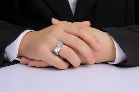 Rylos Sterling Silver or Yellow Gold Plated Silver Designer Men's Lucky 7 Craps Gambling Ring, accentuated by Diamonds, available in sizes 6-13 in Saudi Arabia