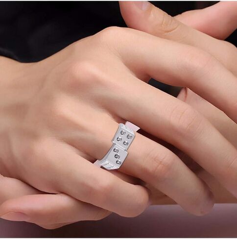 Rylos Sterling Silver or Yellow Gold Plated Silver Designer Men's Lucky 7 Craps Gambling Ring, accentuated by Diamonds, available in sizes 6-13 in Saudi Arabia
