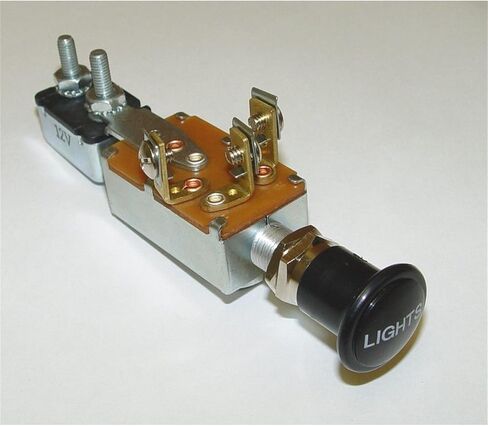 Omix-Ada | 17234.01 | Headlight Switch | OE Reference: 946613 | Fits 1946-1971 Willys / Jeep in Saudi Arabia