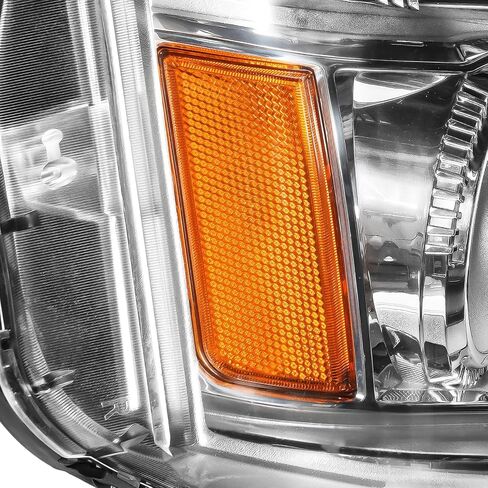 Torchbeam Headlight Assembly, Replacement for Terrain 2016-2017, Bumper Headlamp Chrome Housing Amber Reflector, Passenger Side in Saudi Arabia