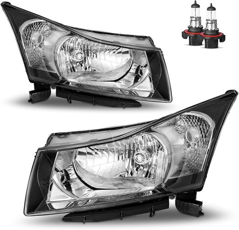 Headlights Assembly W/Bulbs for 2011-2015 Chevy Cruze Diesel/2015 Cruze L/2016 Limited Halogen Headlamp Replacement Driver & Passenger Side in Kuwait