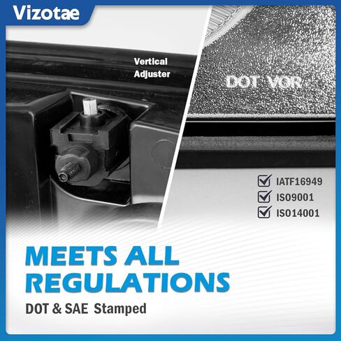 Headlights Assembly W/Bulbs for 2011-2015 Chevy Cruze Diesel/2015 Cruze L/2016 Limited Halogen Headlamp Replacement Driver & Passenger Side in Kuwait