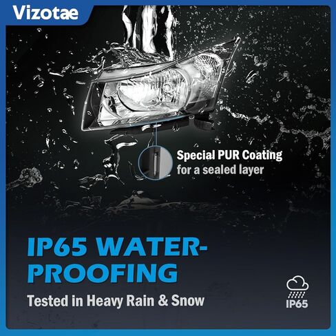 Headlights Assembly W/Bulbs for 2011-2015 Chevy Cruze Diesel/2015 Cruze L/2016 Limited Halogen Headlamp Replacement Driver & Passenger Side in Kuwait