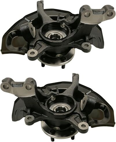 Autoshack Front Steering Knuckle for 2007-2011 Toyota Camry 2007-2012 Lexus ES350 2.5L 3.5L V6 FWD | سائق وركاب جانب | 5-lug | عجلة تحمل مجموعة المحامل استبدال KN786262PR in Kuwait