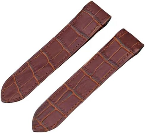 Summer 23mm Leather Band Strap Bracelet Compatible With Cartier Santos 100XL 38mm Brown With Screws in Saudi Arabia