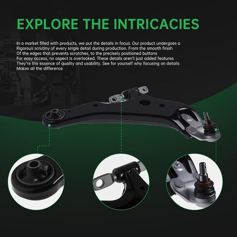 AUQDD 10Pc Front End Kit Fit For 08-19 To-yota Highlander Venza, 10-15 Le-xus RX350 RX450h, 2 Lower Control Arm w/Ball Joint 2 Sway Bar Link 4 Outer Inner Tie Rod End (K622944 K622945 K90344 ES800534) in Saudi Arabia