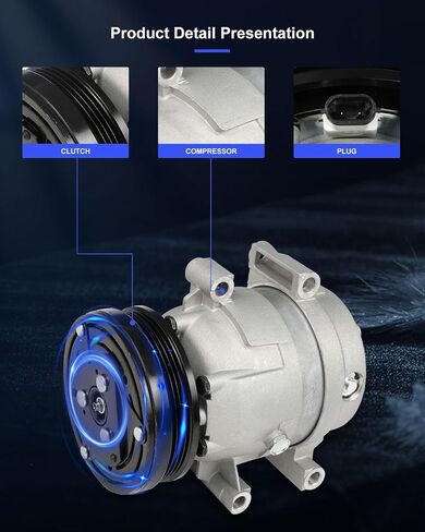 ECCPP AC Compressor with Clutch 1997-2004 Fit for Chevrolet Corvette 5.7L Air Conditioning Compressor in Saudi Arabia