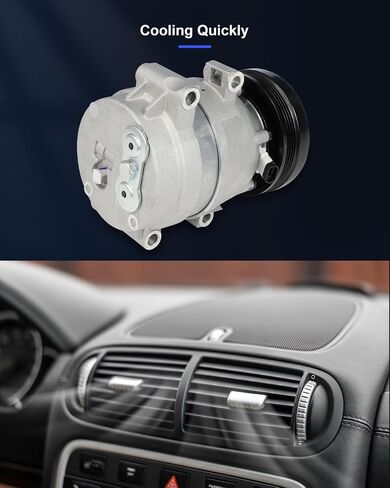 ECCPP AC Compressor with Clutch 1997-2004 Fit for Chevrolet Corvette 5.7L Air Conditioning Compressor in Saudi Arabia