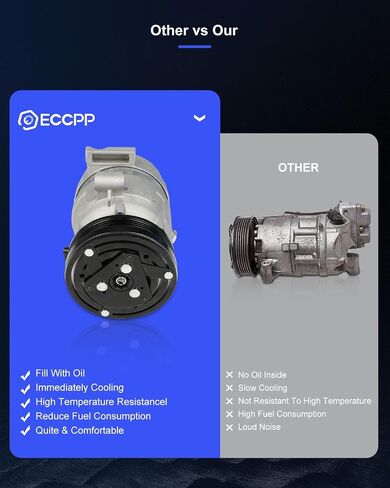 ECCPP AC Compressor with Clutch 1997-2004 Fit for Chevrolet Corvette 5.7L Air Conditioning Compressor in Saudi Arabia