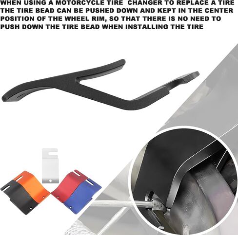 Motorcycle Repair Tire Bead Installation Assistance Tools,Dirt Bike Off-Road Tire Removal Install Assistance Changer Tool for CRF CR KXF KX YZF YZ RM RMZ DRZ EXC SXF XCF EXCF XCW(Silver) in Saudi Arabia