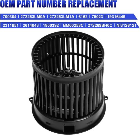 Front AC Blower Motor with Fan Fits for 2013 2014 2015 2016 2017 2018 2019 2020 2021 Nissan NV200 Heater Blower Motor 700304 272269SH0C 272263LM0A 19316449 in Saudi Arabia