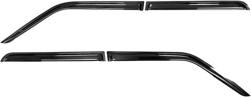 Tape on Window Visors Compatible with 2007-2018 Jeep Patriot, Slim Style Acrylic Smoke Tinted Sun Rain Wind Guards Shield Vent by IKON MOTORSPORTS 2008 2009 2010 2011 2012 2013 2014 2015 2016 2017 in Saudi Arabia