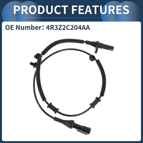 ABS Wheel Speed Sensor Front Left Right ABS Sensor Anti-lock Braking System Sensor No.4R3Z2C204AA for Ford for Mustang 2005-2010 in Saudi Arabia