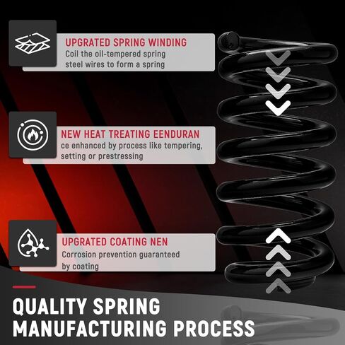 Heavy Duty 3" Front Lowering Drop Coil Springs for 1963-1987 Chevrolet C10 Truck - 2Pcs Red in Saudi Arabia