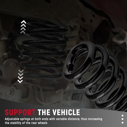 Heavy Duty 3" Front Lowering Drop Coil Springs for 1963-1987 Chevrolet C10 Truck - 2Pcs Red in Saudi Arabia