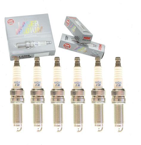 6 pc NGK Laser Iridium Spark Plugs compatible with Honda Pilot 3.5L V6 2016-2020 in Saudi Arabia